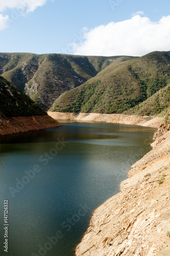 Water and mountain view at the Kouga Dam photo