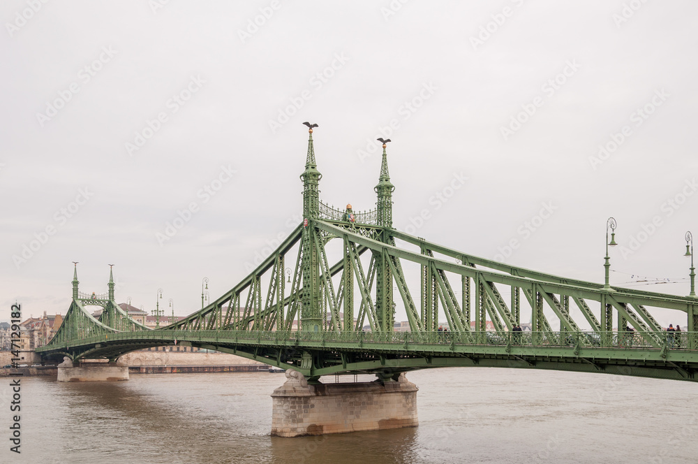 Fototapeta premium Liberty Bridge or Freedom Bridge in Budapest