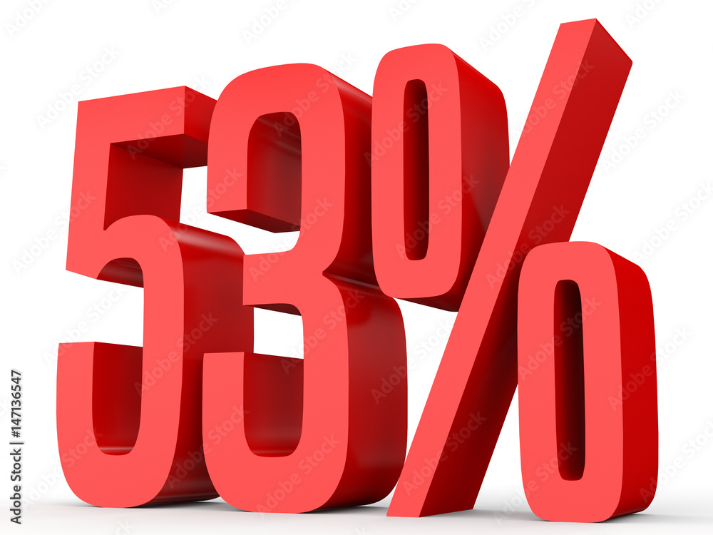 Fifty three percent off. Discount 53 %. Fifty three percent off. Discount 53 %.