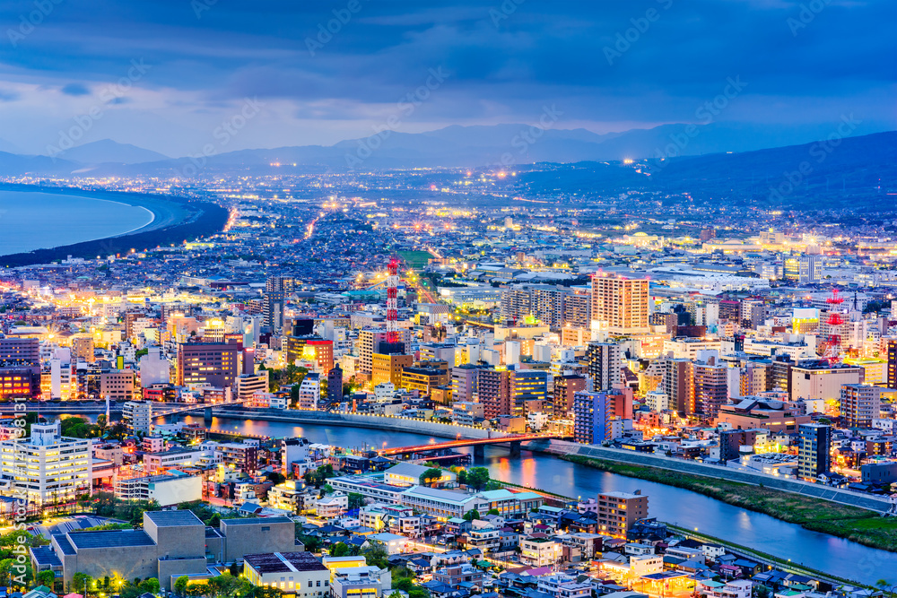 Fototapeta premium Numazu, Japan Skyline