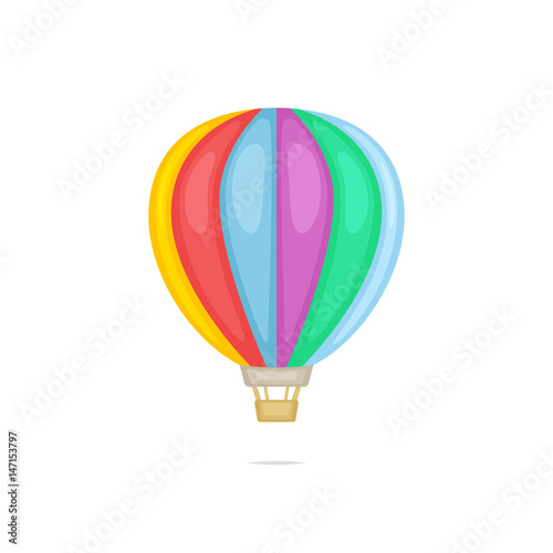 Hot air balloon vector illustration