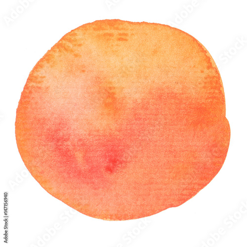 Watercolor circle texture.  Watercoluor circle elements for design.