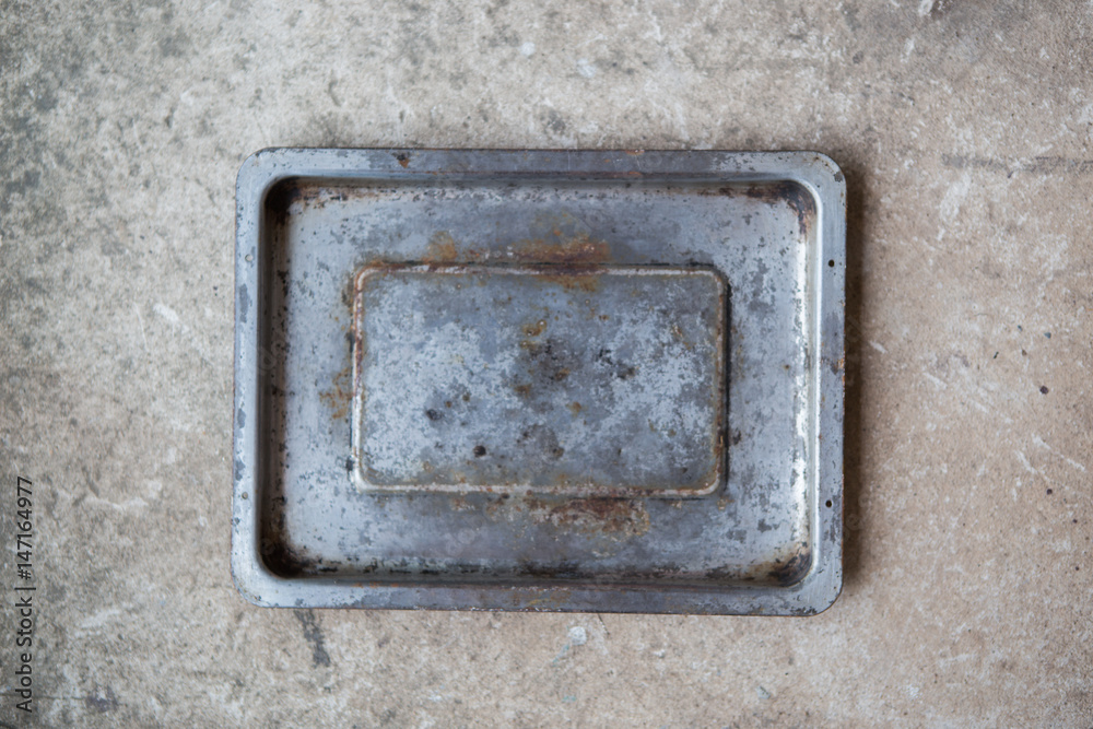 Steel plate on the floor