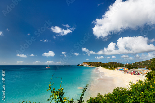 Idyllic beach at Caribbean