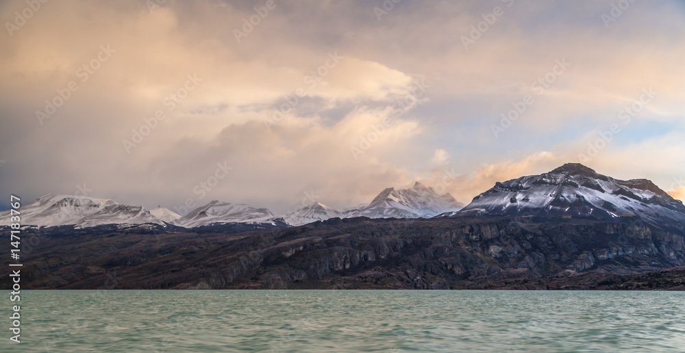 Glaciers in Lake Argentino, Los Glaciares National Park 

