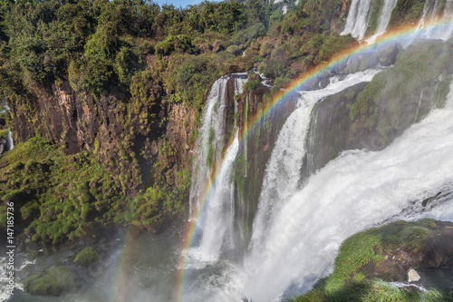 Iguazu waterfalls in Brazil and Argentina 