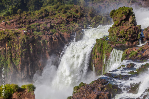 Iguazu waterfalls in Brazil and Argentina  