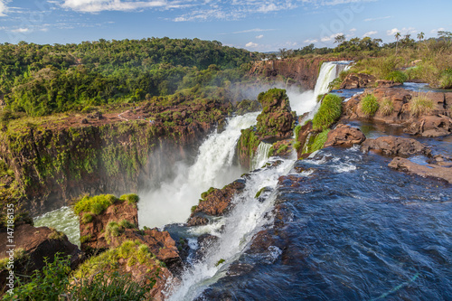 Iguazu waterfalls in Brazil and Argentina 