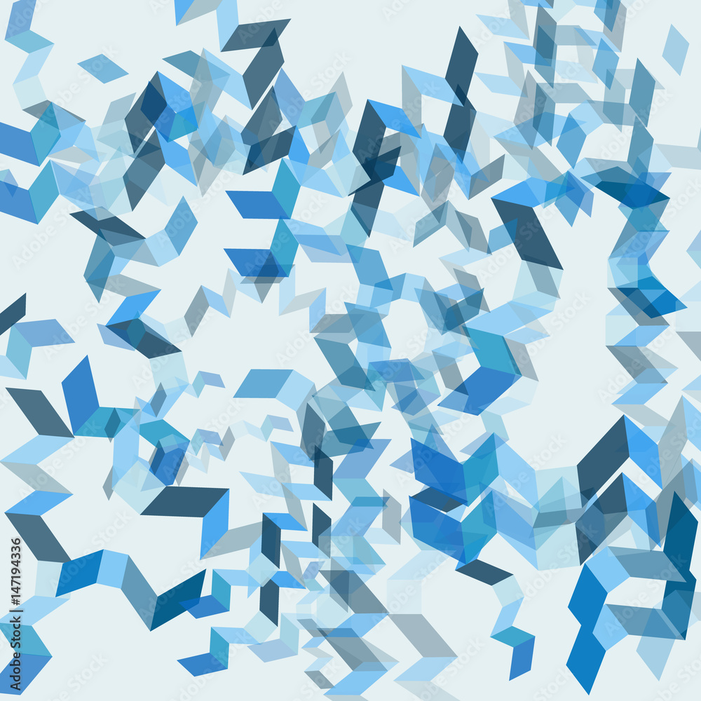 Vector background with blue mosaic Vector background with blue mosaic
