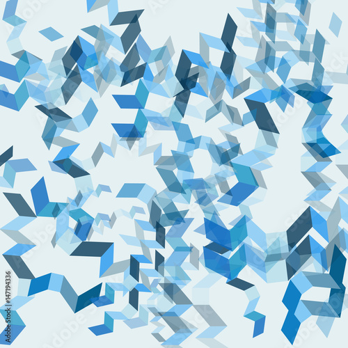 Vector background with blue mosaic