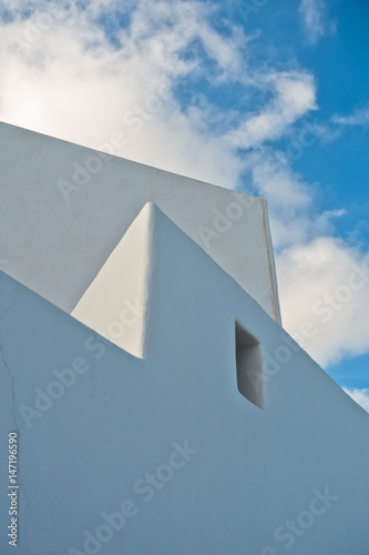 Architectural details from Oia village at Santorini island  Greece
