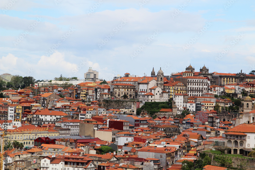 A view of old town of Porto, Portugal 