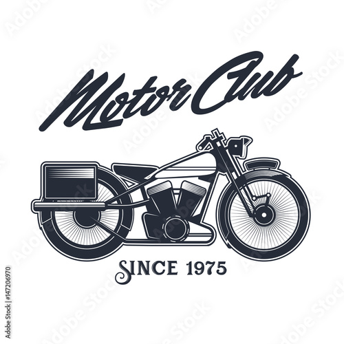Vintage Custom Motorcycle Emblem