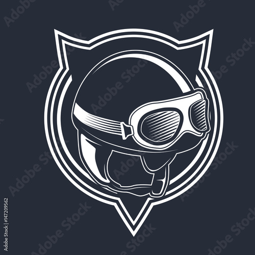 Vintage Custom Motorcycle Emblem