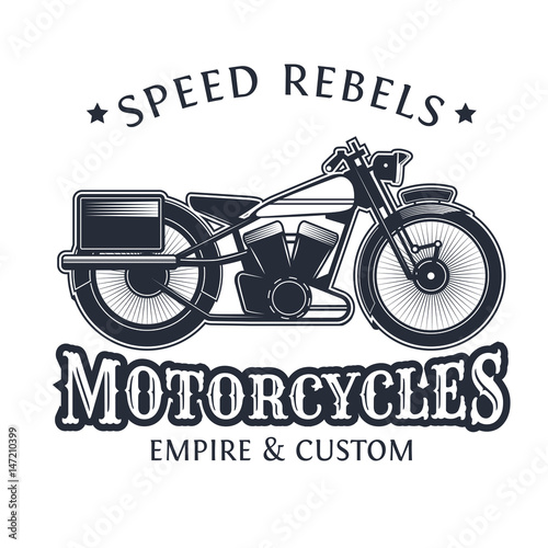 Vintage Custom Motorcycle Emblem