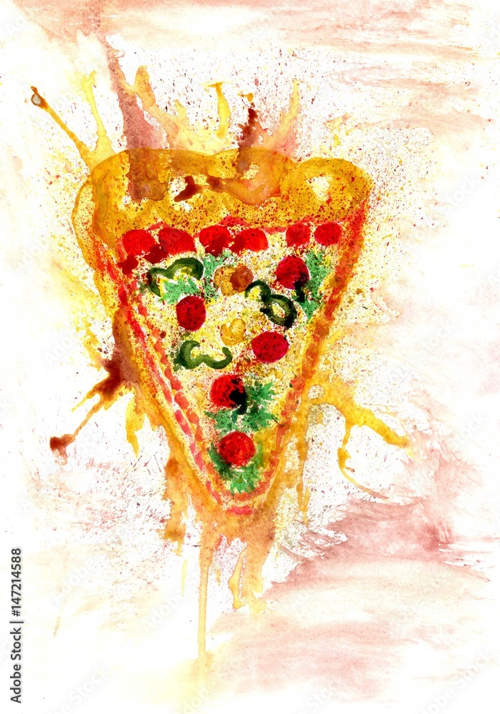 Fototapeta Smaczna Pizza Art