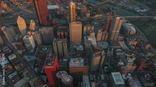 Aerial Pennsylvania Pittsburgh September 2016 4K
