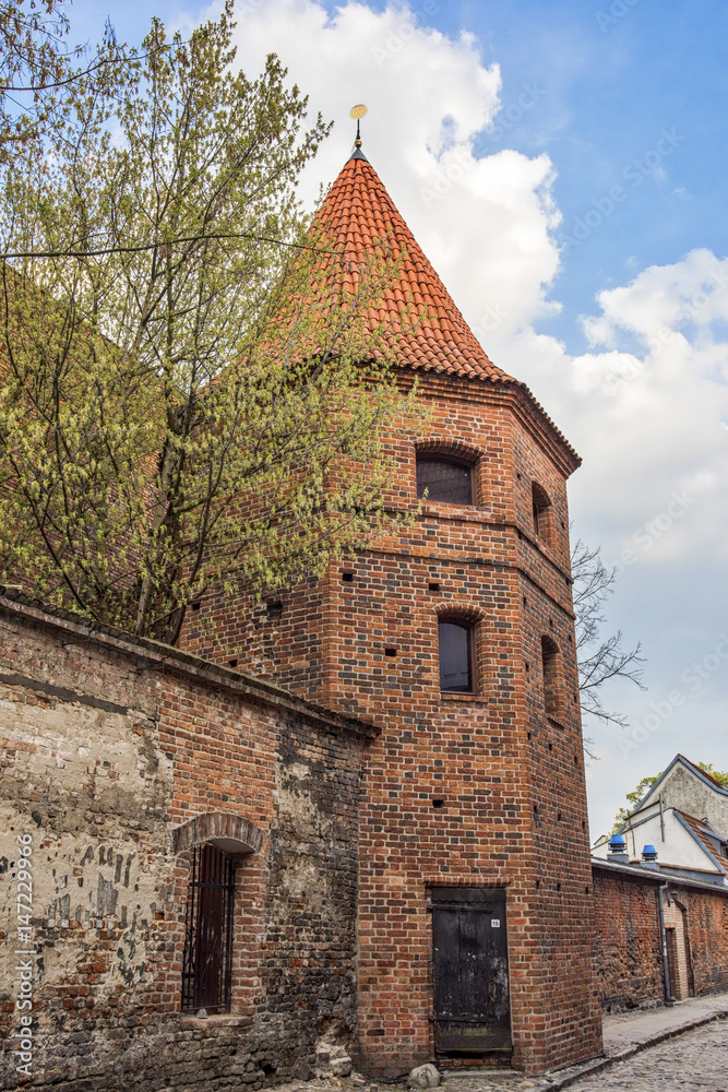 Monstrance Tower (Baszta Monstrancja) in Podmurna Street in Torun in Poland Monstrance Tower (Baszta Monstrancja) in Podmurna Street in Torun in Poland