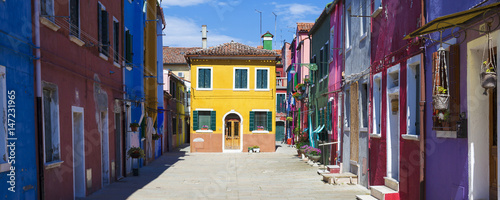 Fotografie Beautiful street in Burano