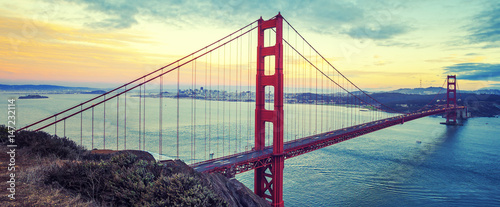 Golden Gate Bridge, special photographic processing.
