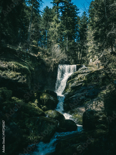 Triberg Waterfall in the Black Forest  Germany