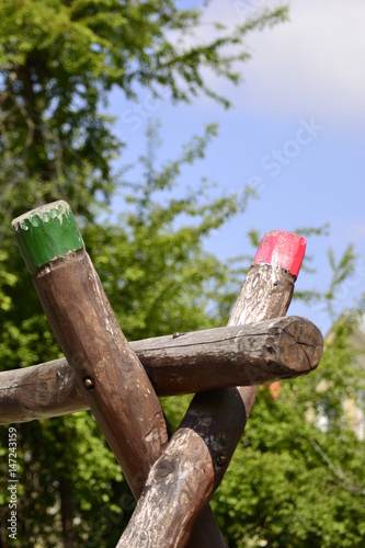 Wooden playground