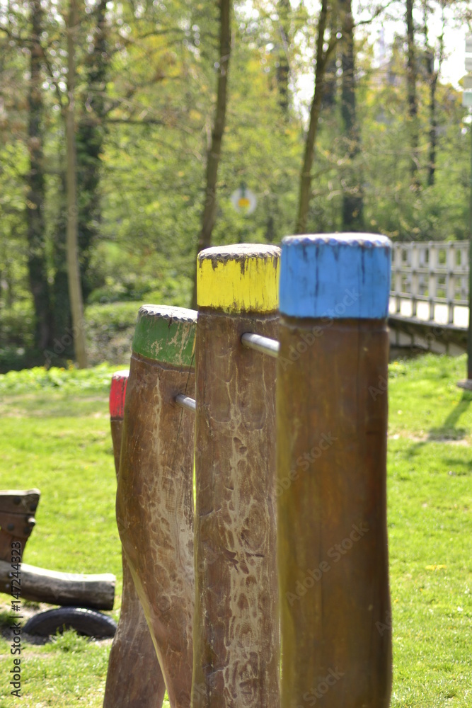 Wooden playground Wooden playground