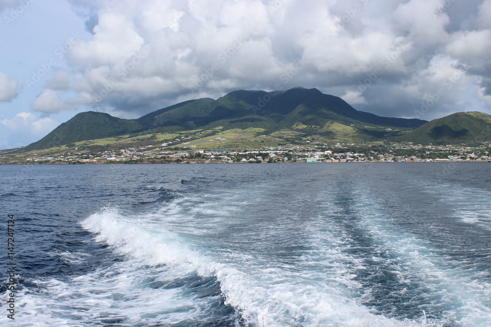 View of Nevis, St. Kitts