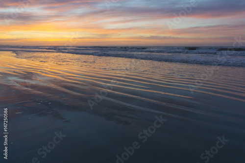 Sunrise view of the Atlantic Ocean at North Myrtle Beach  South Carolina.