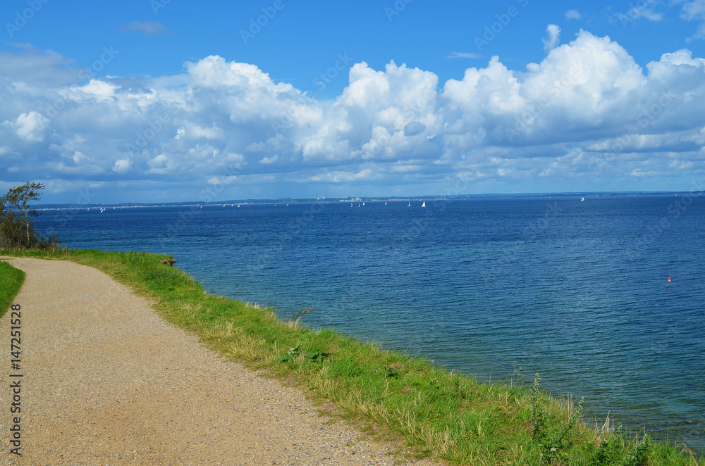 Coast of Schleswig-Holstein with view to the sea