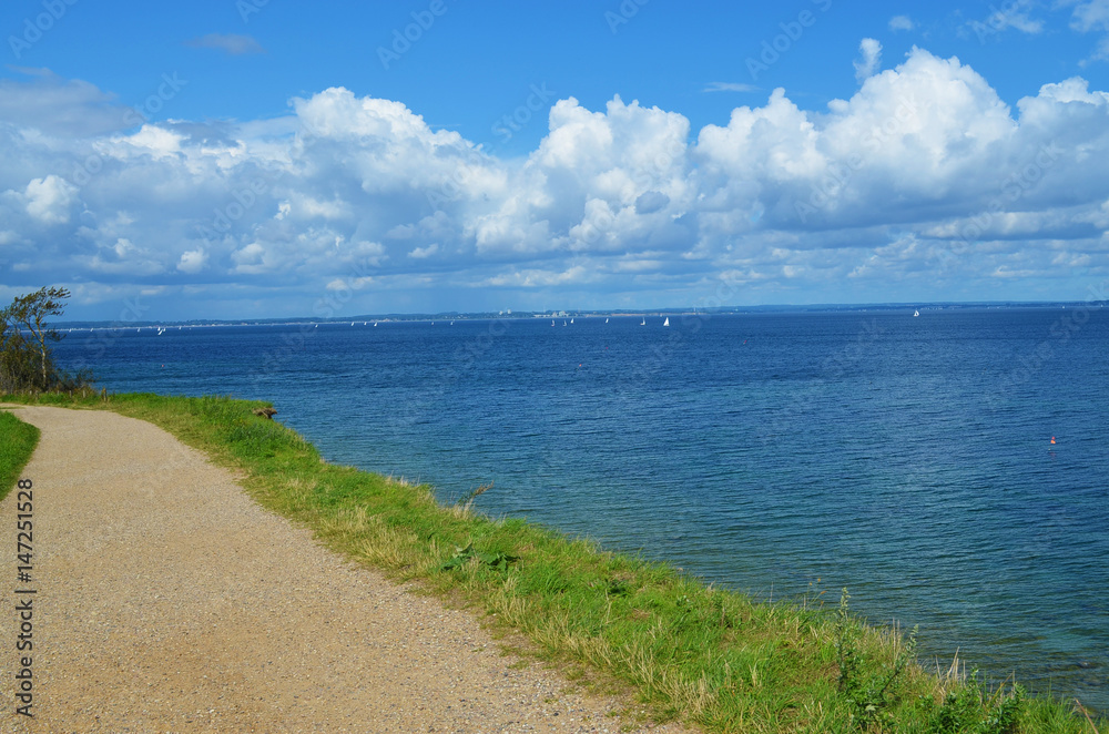 Coast of Schleswig-Holstein with view to the sea Coast of Schleswig-Holstein with view to the sea