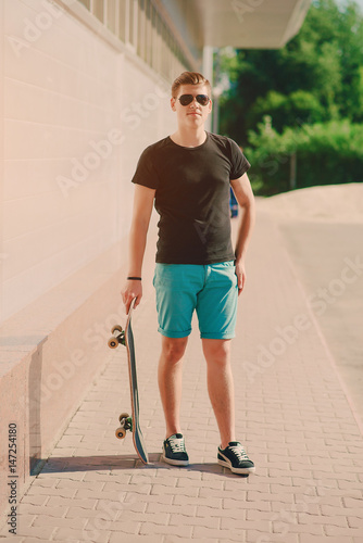 man on a skateboard © hetmanstock2