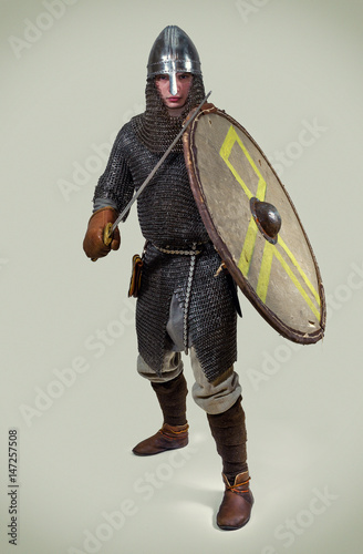 Young warrior of the early middle ages.