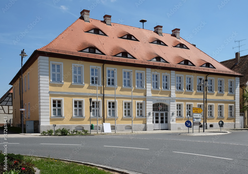 Fototapeta premium Rathaus in Ipsheim....