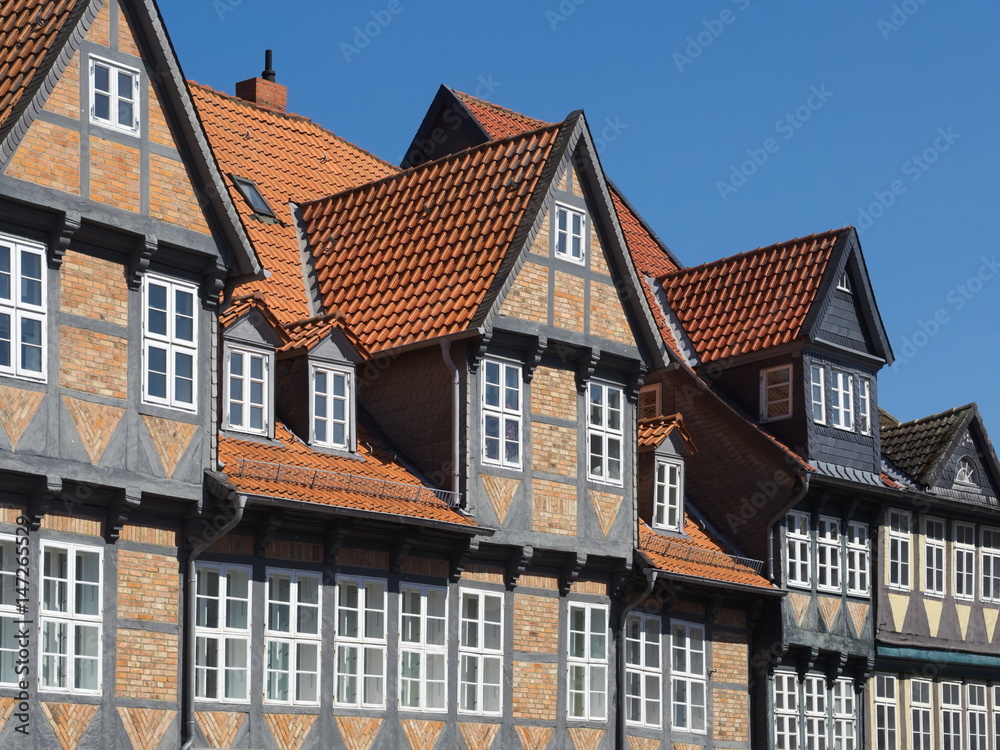 Wolfenbüttel - Häuserzeile in der Altstadt, Deutschland