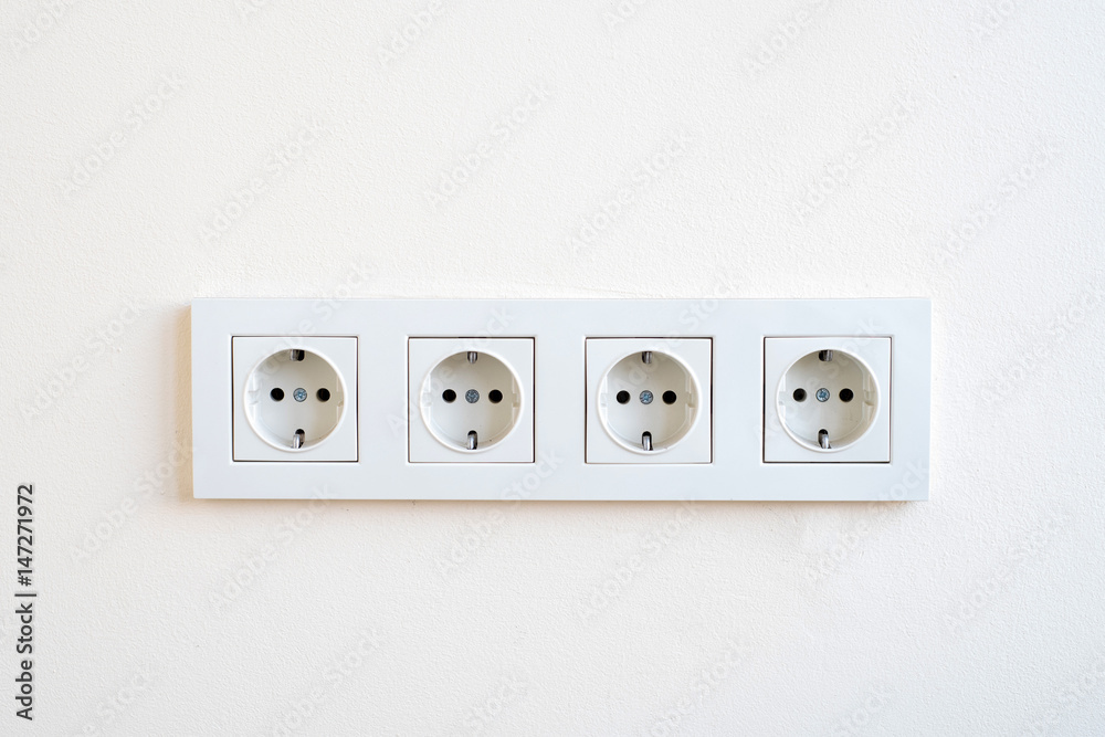 Electrical sockets on a wall Electrical sockets on a wall