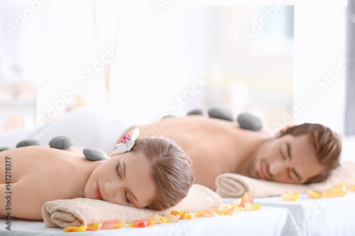 Young happy couple relaxing...