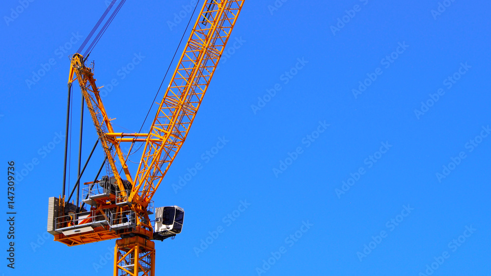 Fototapeta premium Crane, construction industry