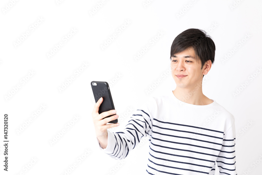 portrait of young asian man isolated on white background portrait of young asian man isolated on white background