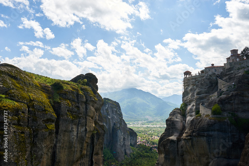 Great Monastery of Varlaam on the high rock in Meteora, Thessaly, Greece © SianStock