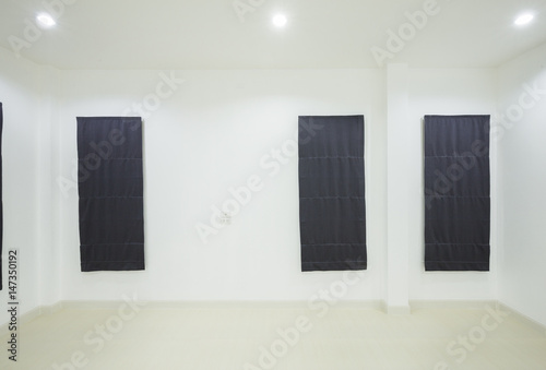empty white room with window