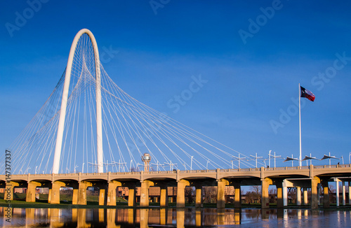 Margaret Hunt-Hill Bridge in Dallas, Texas photo