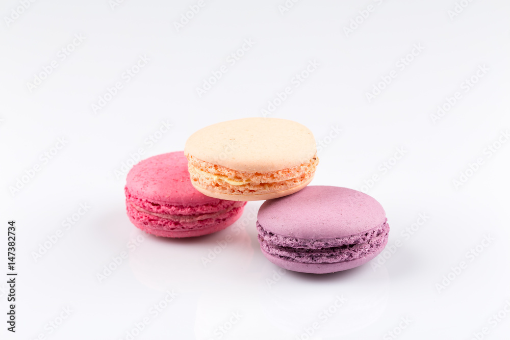 Fototapeta premium Colorful homemade macaroons