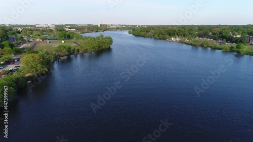 Aerial View Cooper River Boating Rowing Pennsauken New Jersey photo