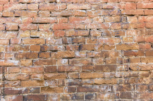 texture of a brick wall close-up