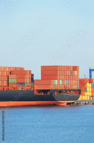 Ship and container