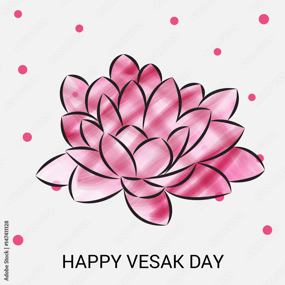 Happy Vesak Day Banner Happy Vesak Day Banner