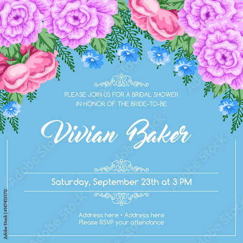 Reto bridal shower invitation