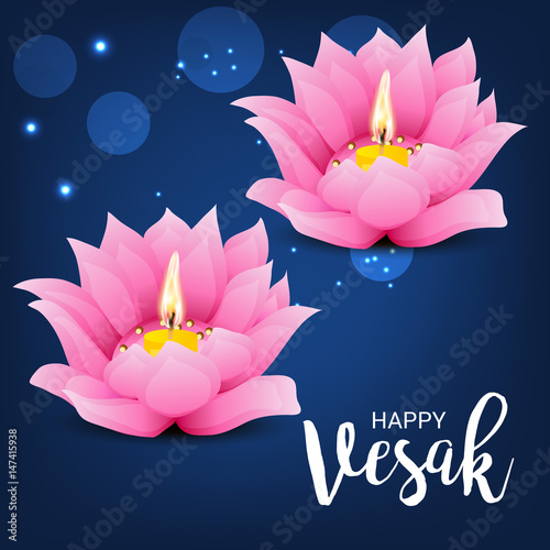 Happy Vesak Day Banner