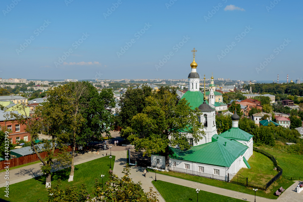 Old orthodox church in Vladimir in the summer. Gold ring of Russia. Tourist attractions. Old orthodox church in Vladimir in the summer. Gold ring of Russia. Tourist attractions.